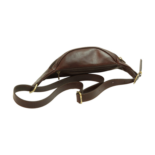 Leather Belt Pack - Dark Brown