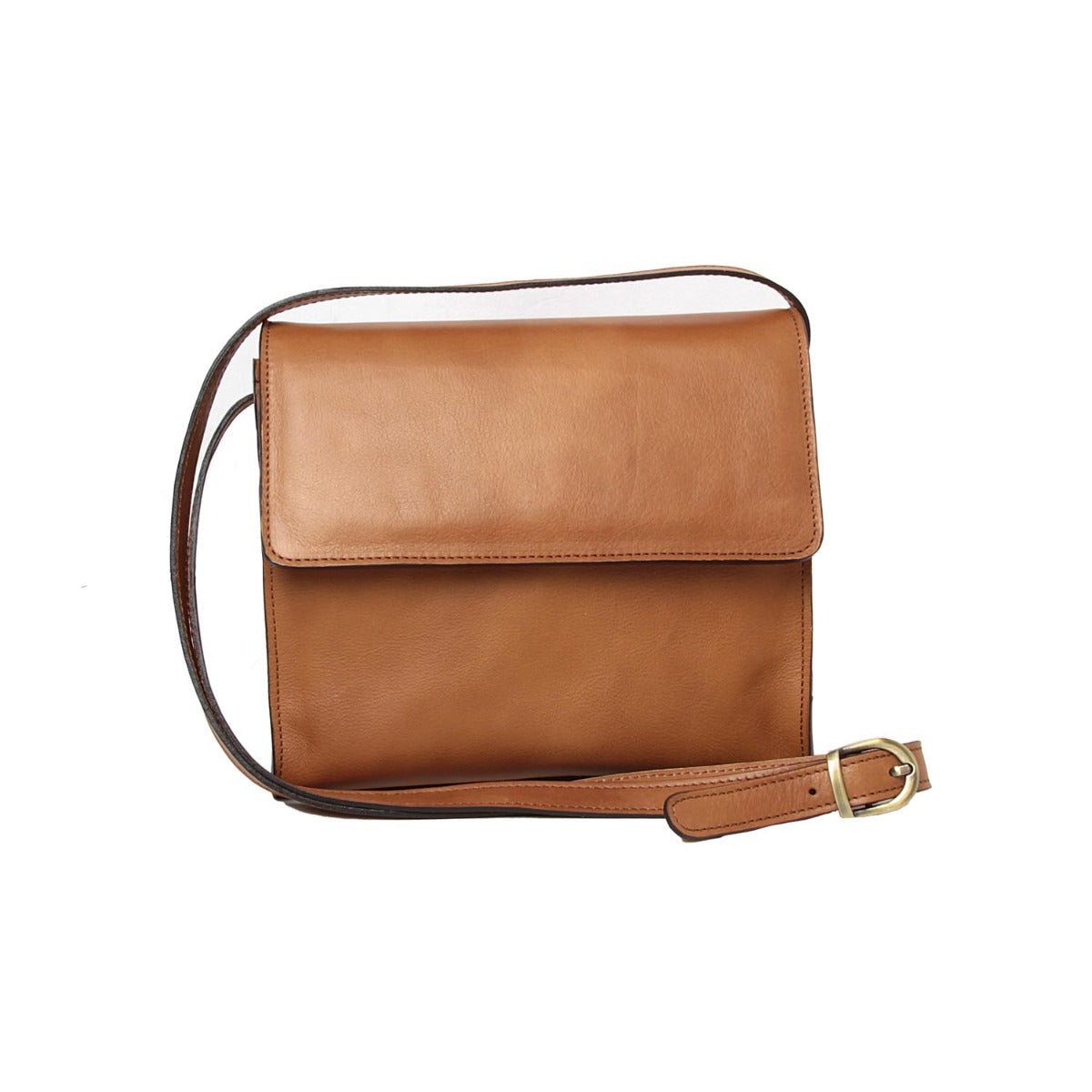 Calfskin Shoulder Bag-Colonial