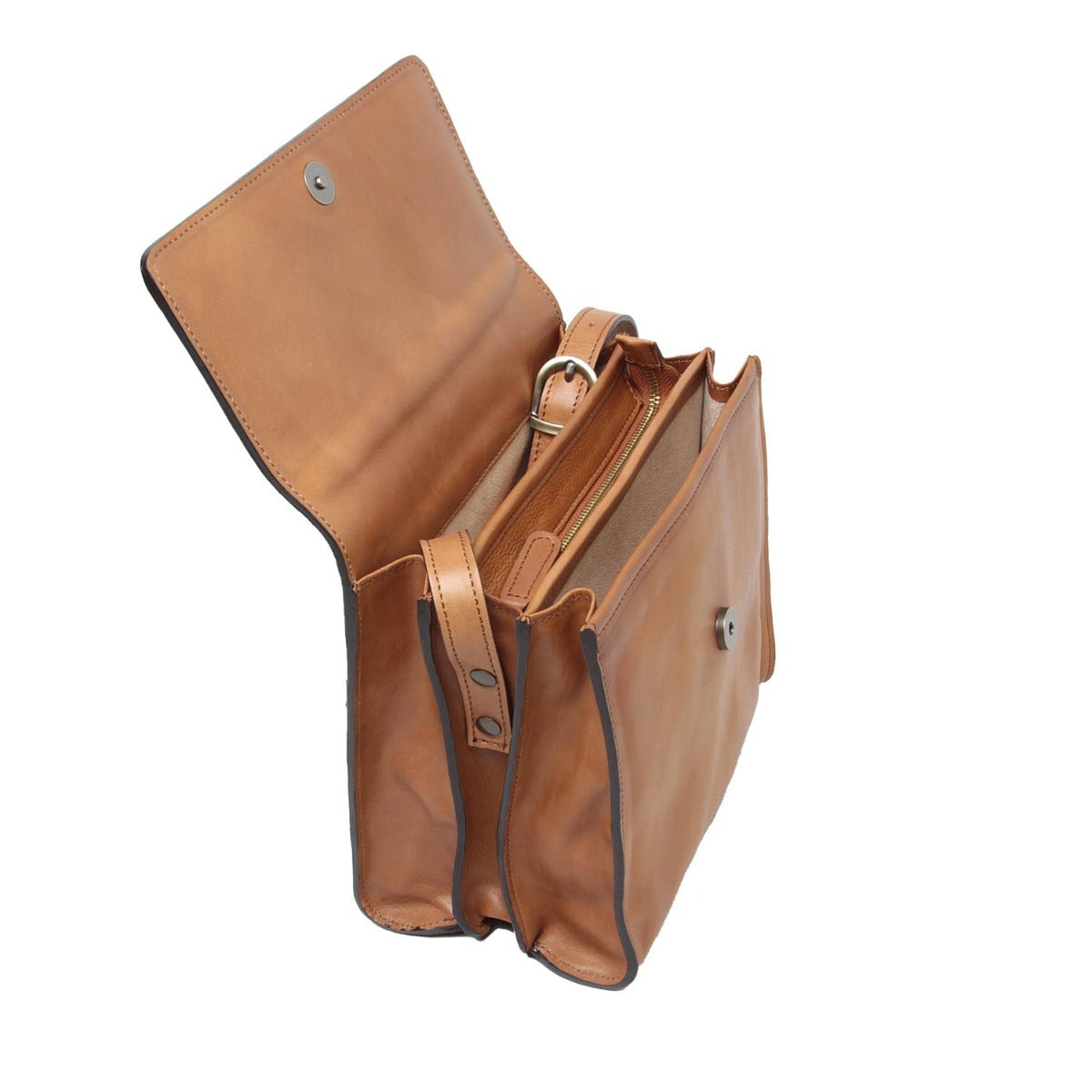 Calfskin Shoulder Bag-Colonial