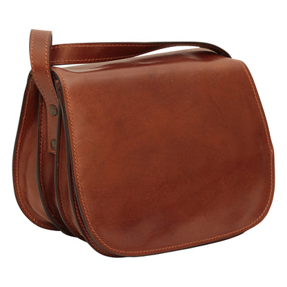 Full Grain Calfskin Shoulder Bag - Brown