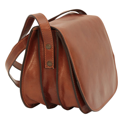 Full Grain Calfskin Shoulder Bag - Brown