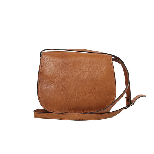 Women'S Shoulder Bag In Full Grain Calfskin-Gold