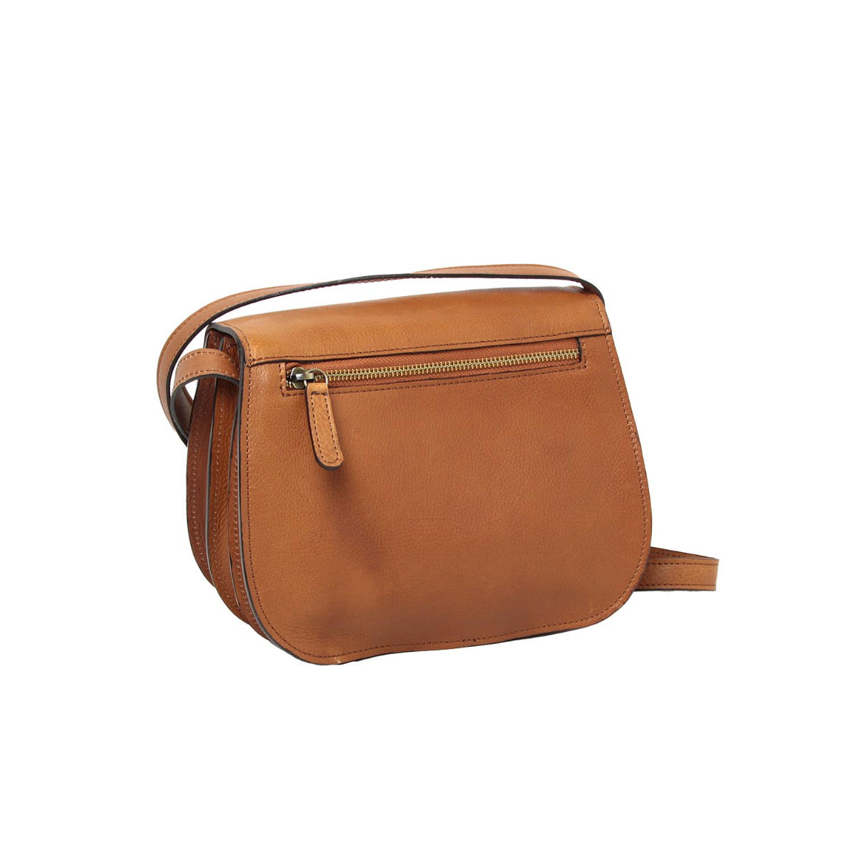 Women'S Shoulder Bag In Full Grain Calfskin-Gold