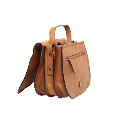 Women'S Shoulder Bag In Full Grain Calfskin-Gold