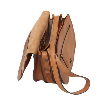 Women'S Shoulder Bag In Full Grain Calfskin-Gold