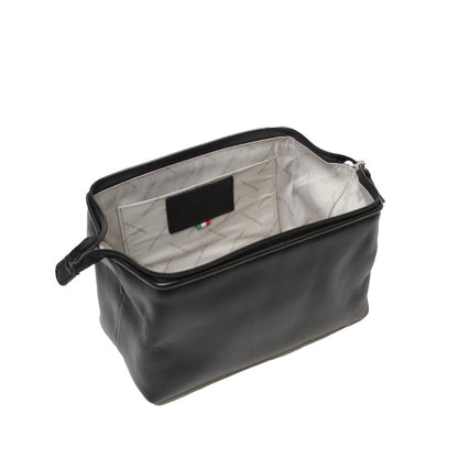 Cowhide Beauty Case - Black