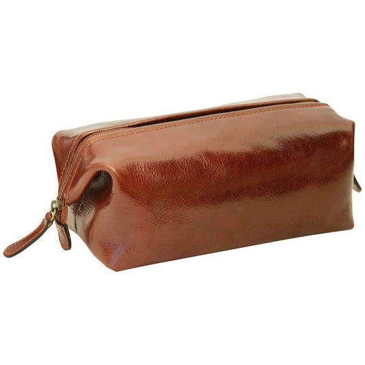 Cowhide Beauty Case - Brown