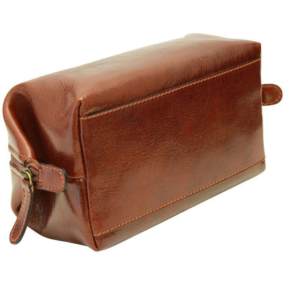Cowhide Beauty Case - Brown