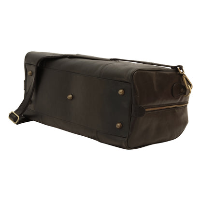 Leather Duffel Bag - Black