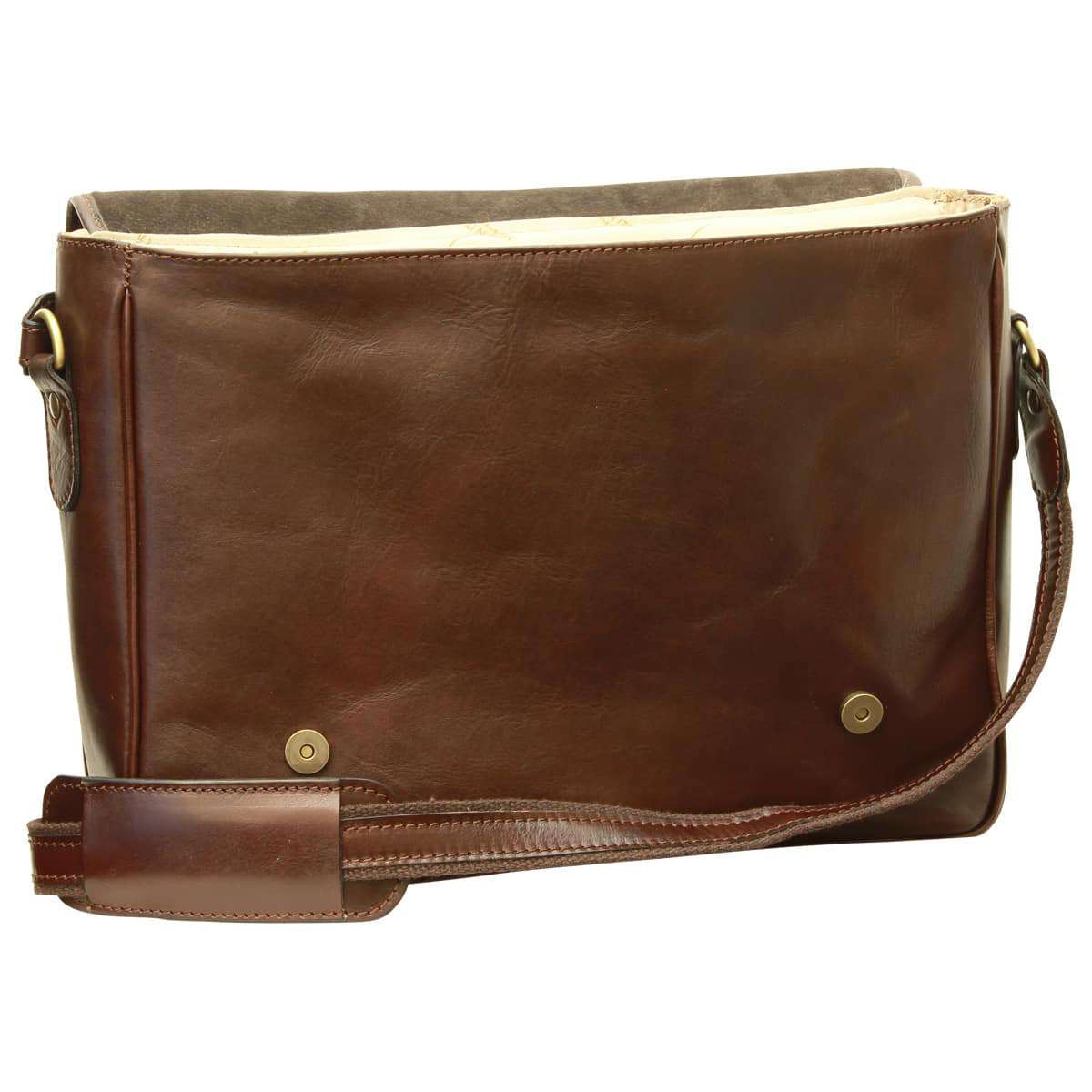 Italian Flag - Messenger Bag - Dark Brown