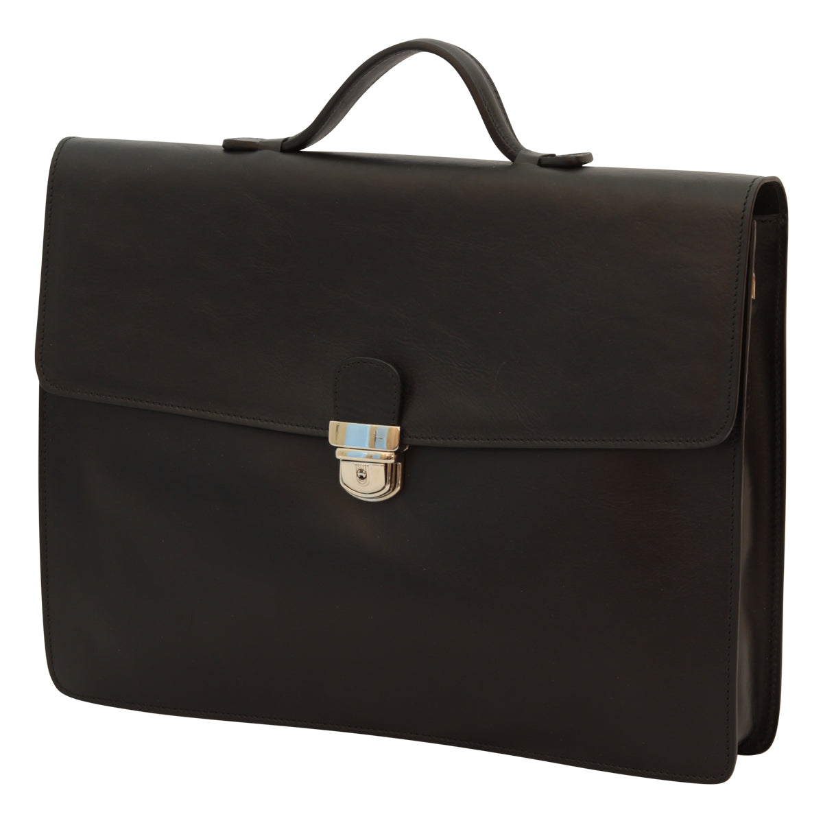 Business Leather Briefcase Black