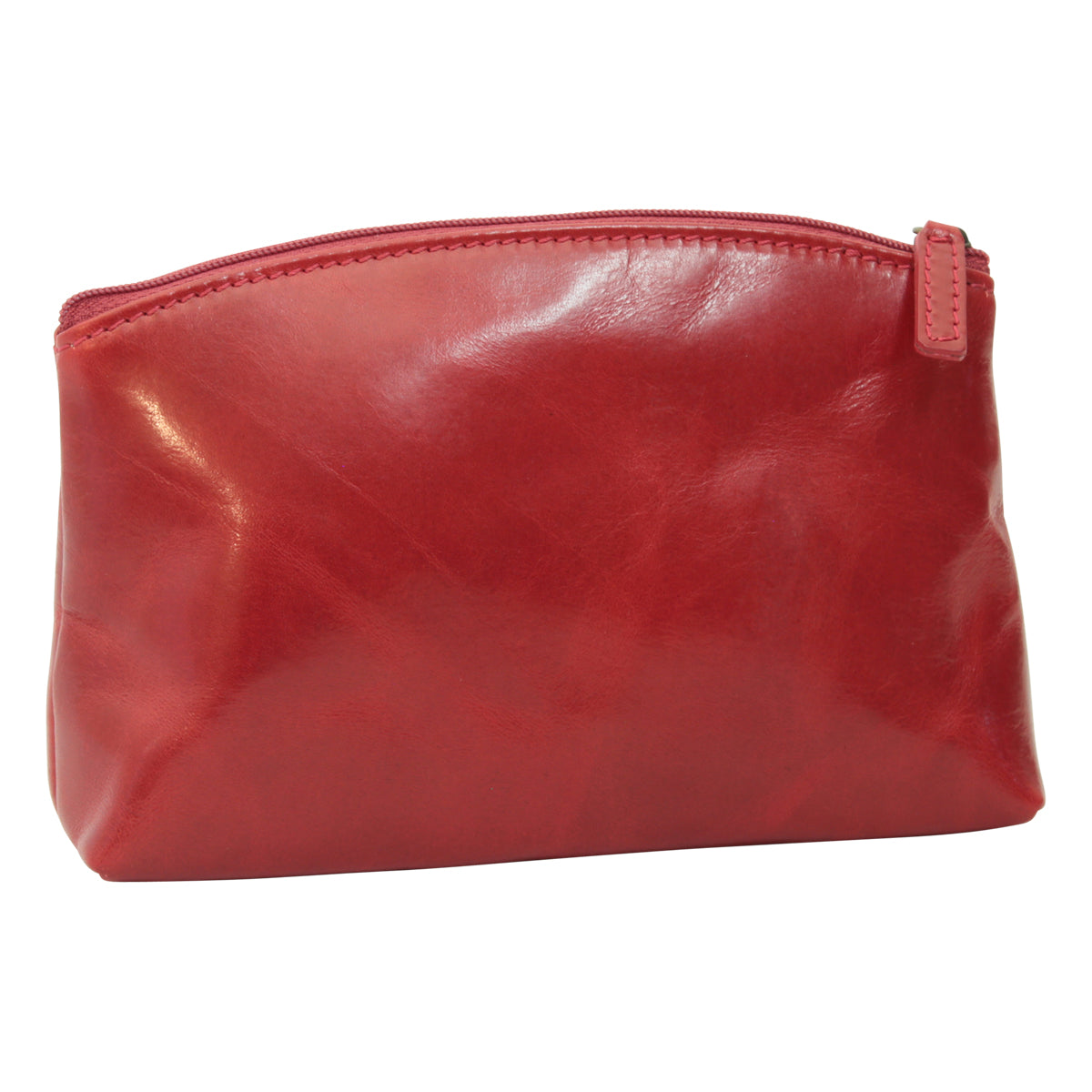 Leather Beauty Case - Red