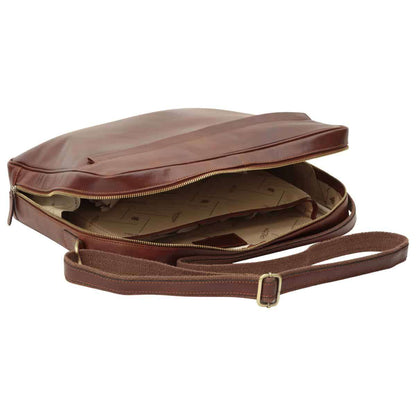 Vachetta Leather Messenger - Brown