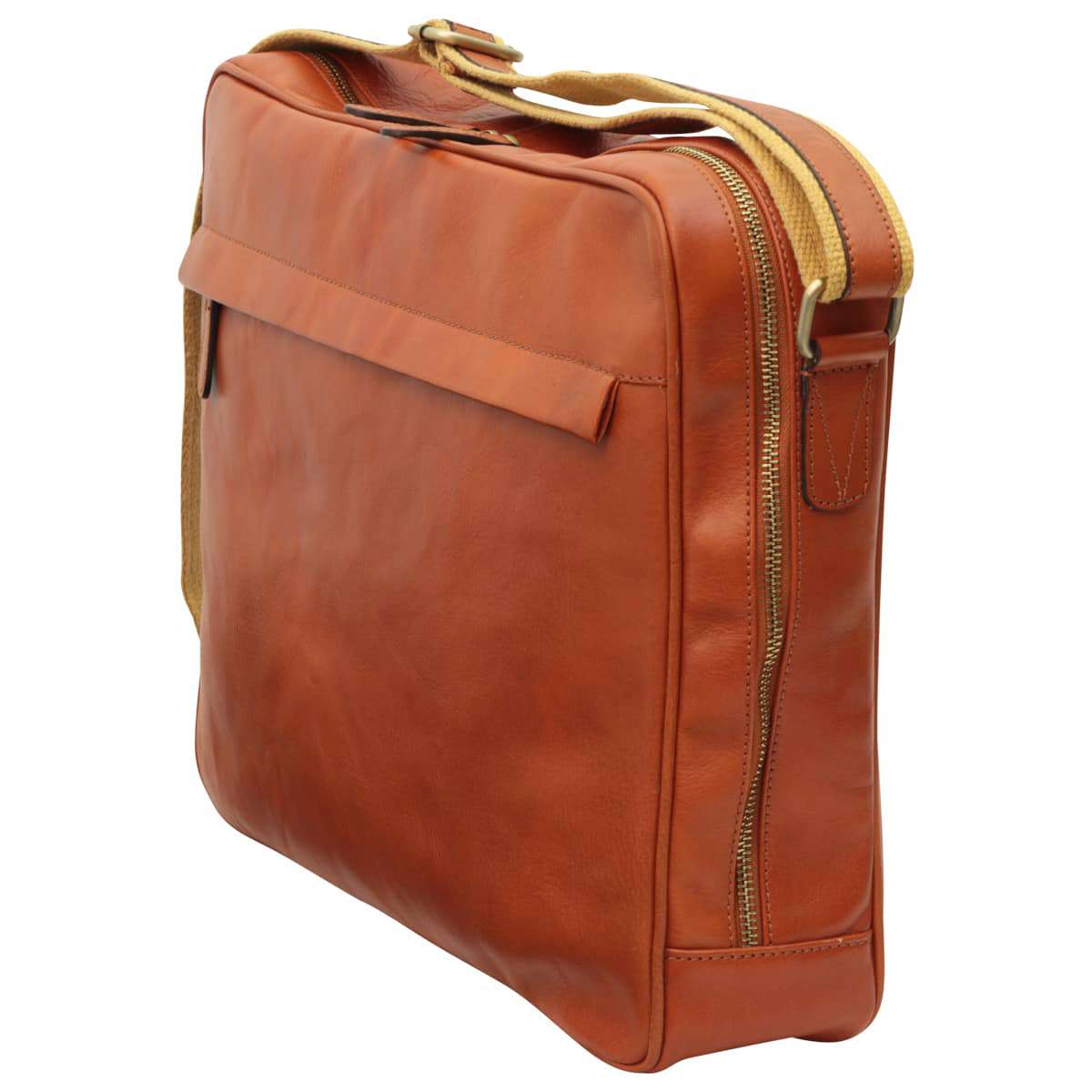 Vachetta Leather Messenger - Brown Colonial