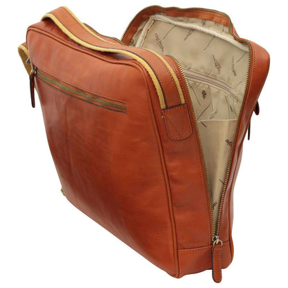 Vachetta Leather Messenger - Brown Colonial