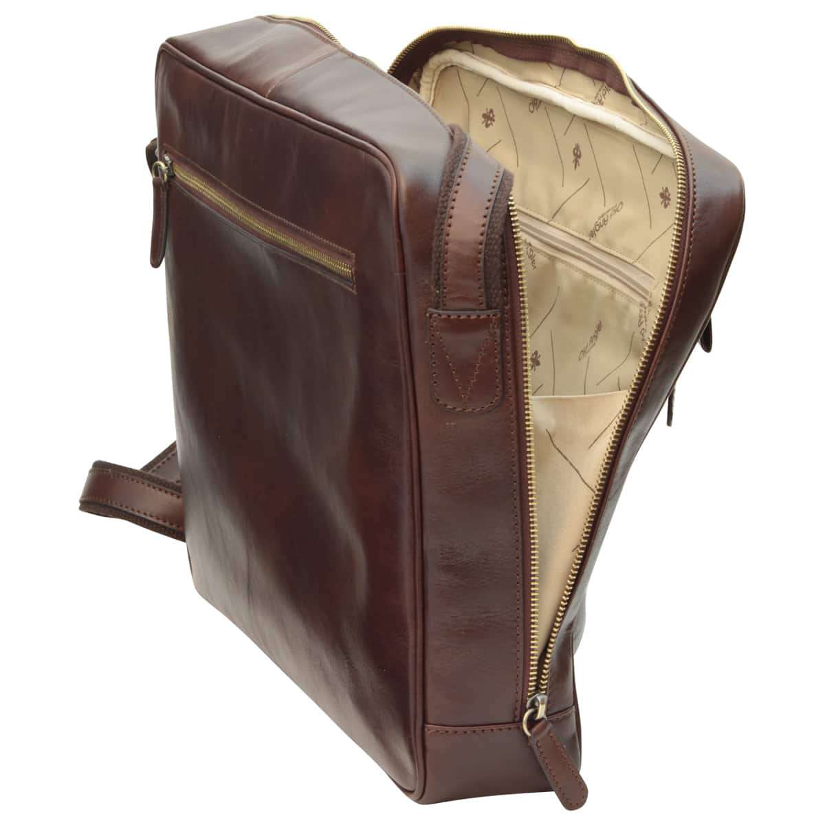 Vachetta Leather Messenger - Dark Brown