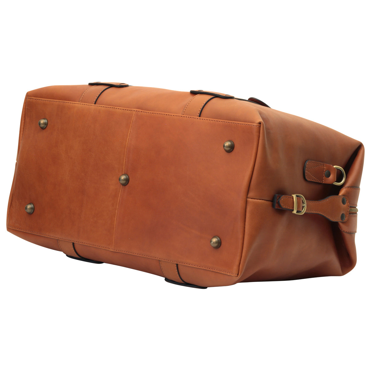 Cowhide Leather Travel Bag - Brown Colonial