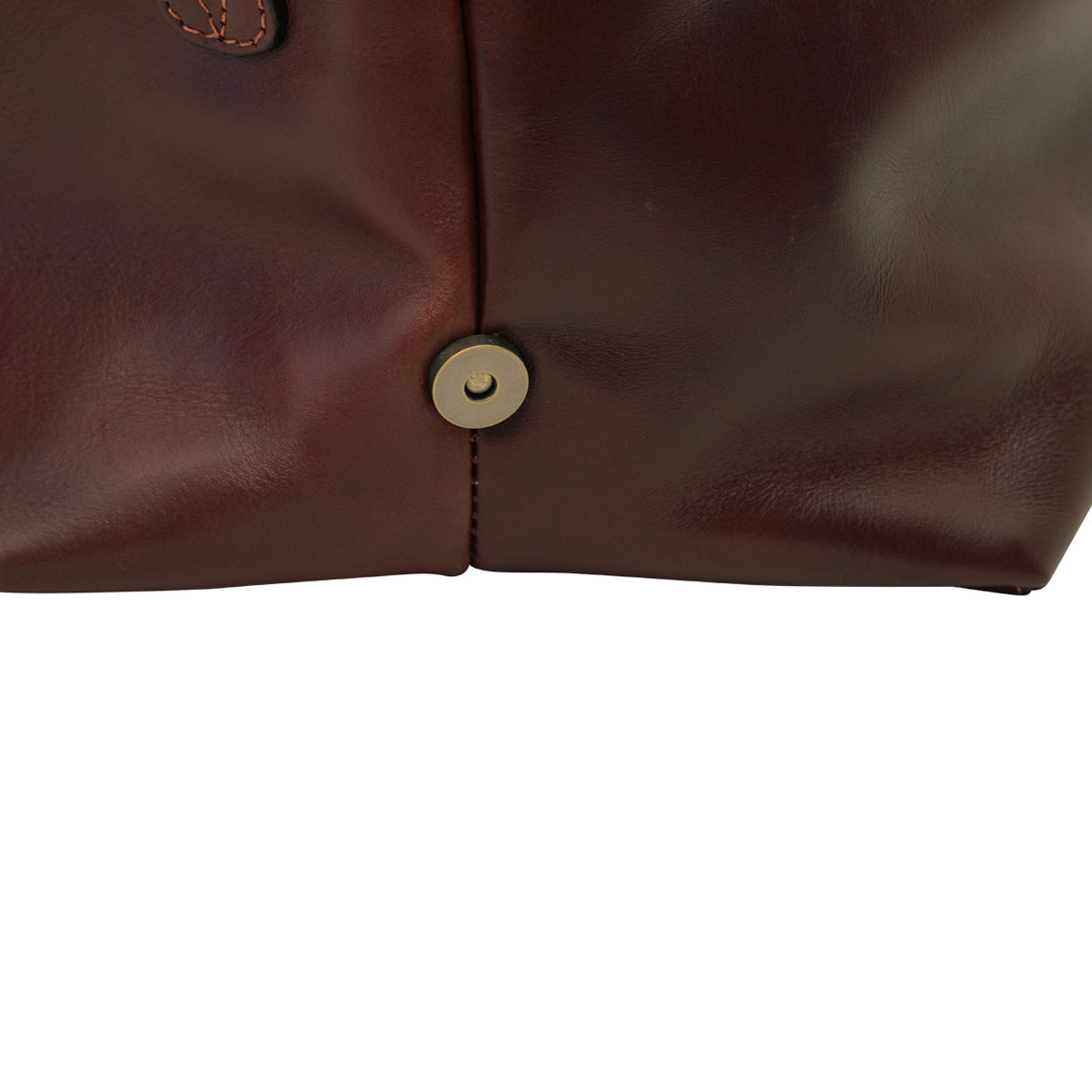 Cowhide Leather Travel Bag - Brown