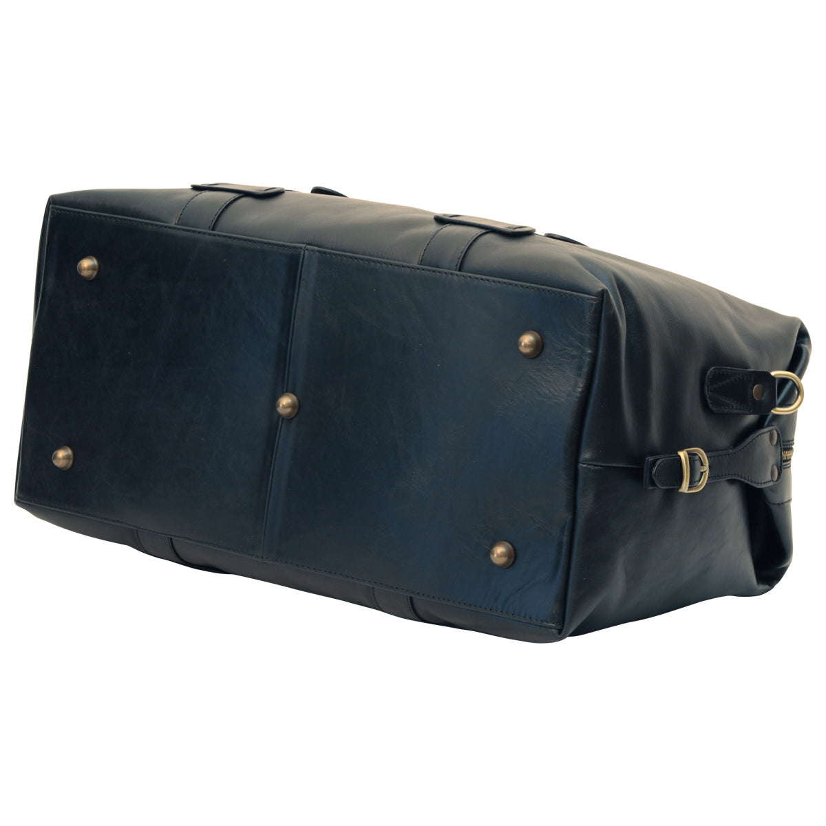 Cowhide Leather Travel Bag - Black