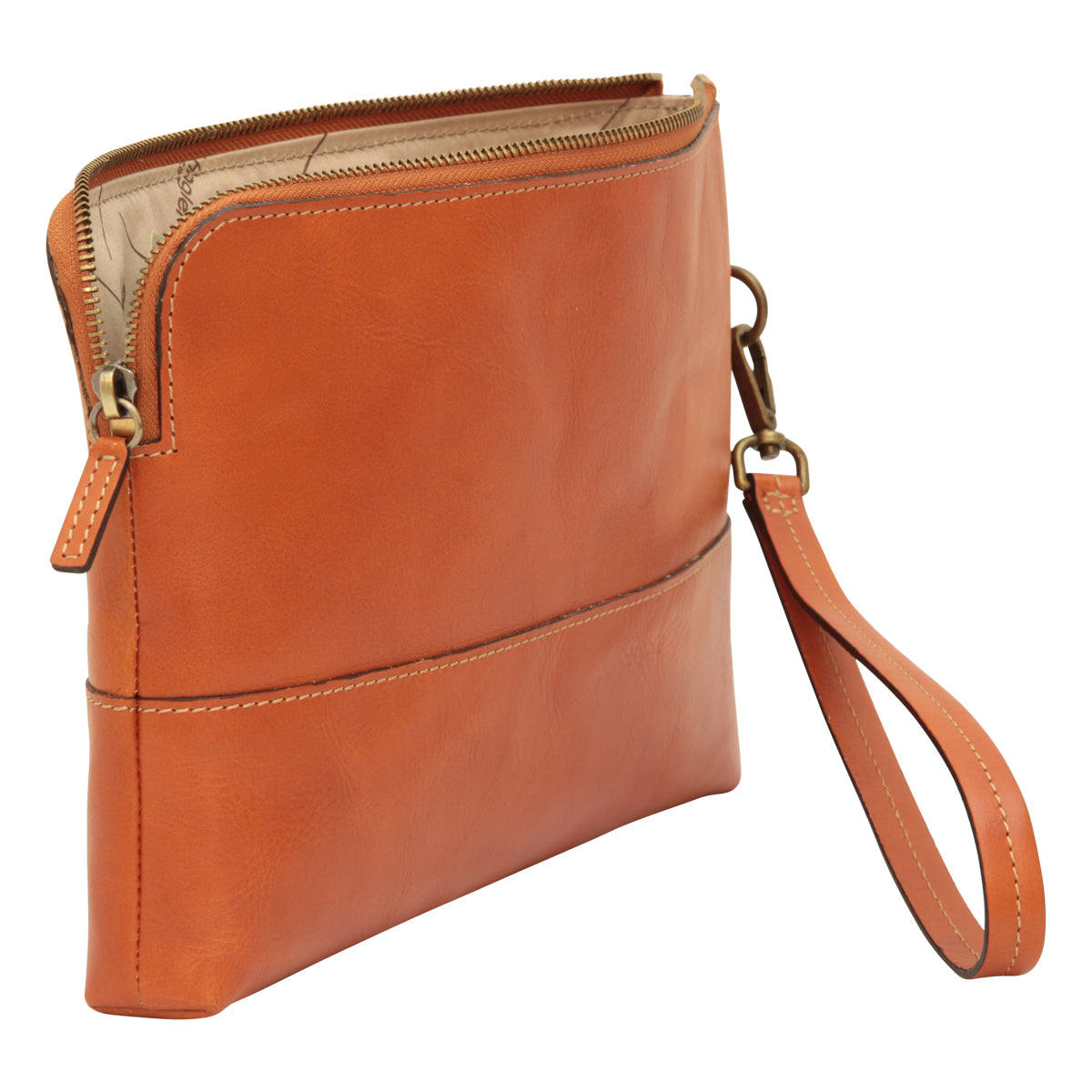 Full Grain Calfskin Document Case - Brown Colonial