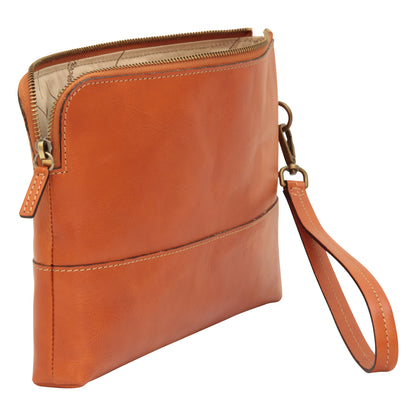 Full Grain Calfskin Document Case - Brown Colonial