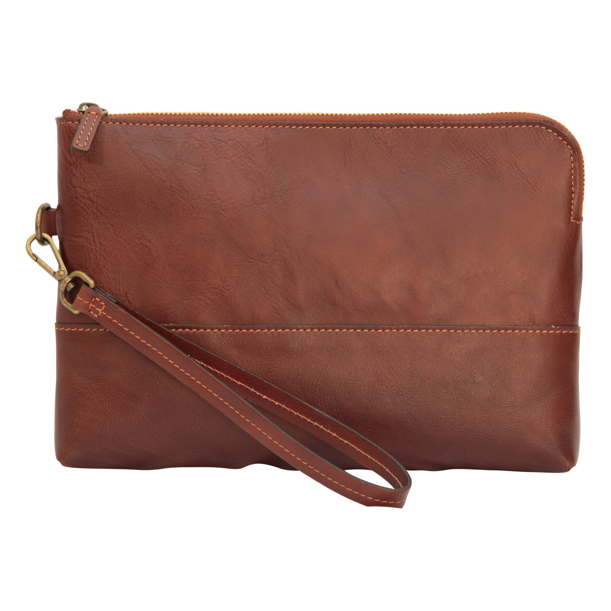 Full Grain Calfskin Document Case - Brown