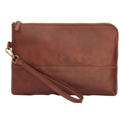 Full Grain Calfskin Document Case - Brown
