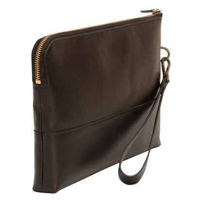 Full Grain Calfskin Document Case - Dark Brown