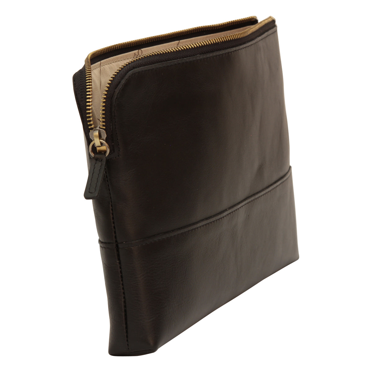 Full Grain Calfskin Document Case - Black