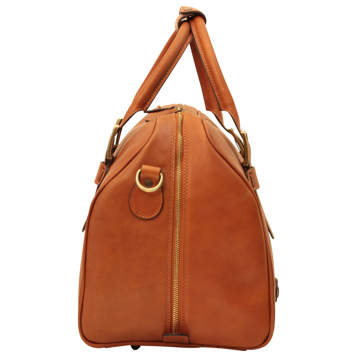Cowhide Leather Travel Bag - Brown Colonial