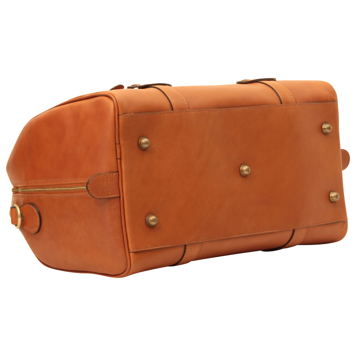 Cowhide Leather Travel Bag - Brown Colonial