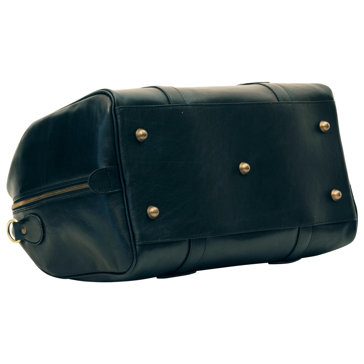 Cowhide Leather Travel Bag - Black
