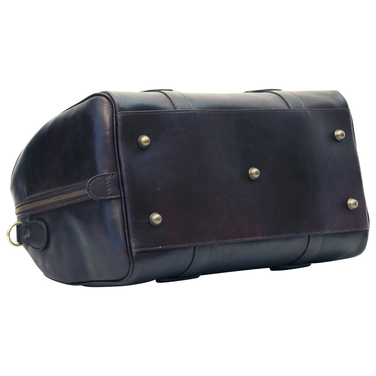 Cowhide Leather Travel Bag - Dark Brown