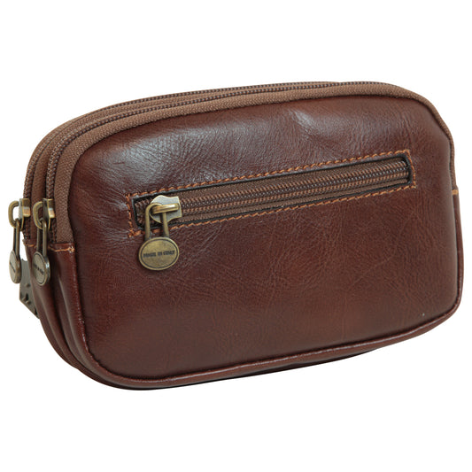 Leather Belt Bag - Brown