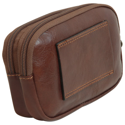 Leather Belt Bag - Brown