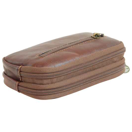 Leather Belt Bag - Brown