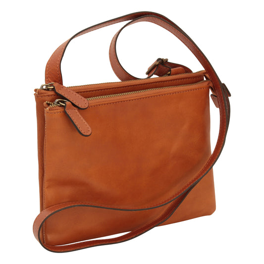 Full Grain Calfskin Shoulder Bag - Brown Colonial