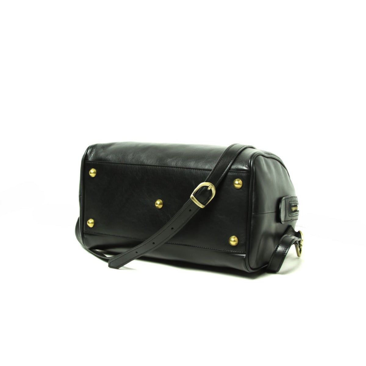 Double Handled Shoulder Bag - Black