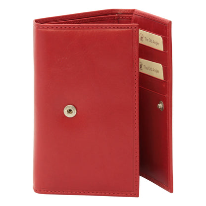 Leather Wallet For Women - Red