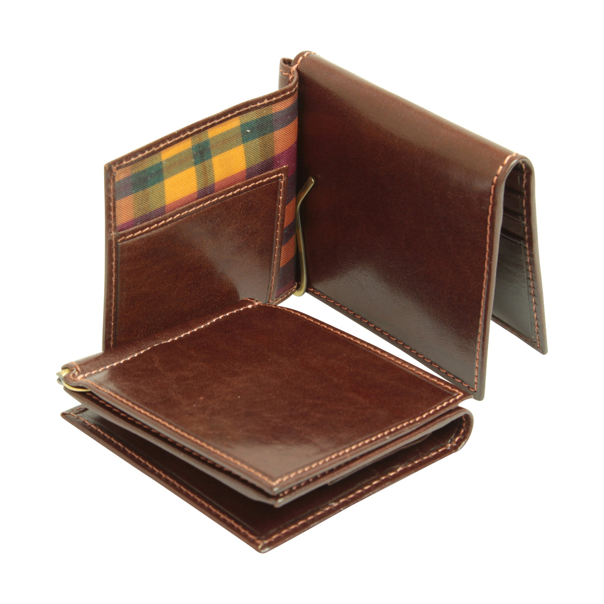 Three Part Wallet - Brown