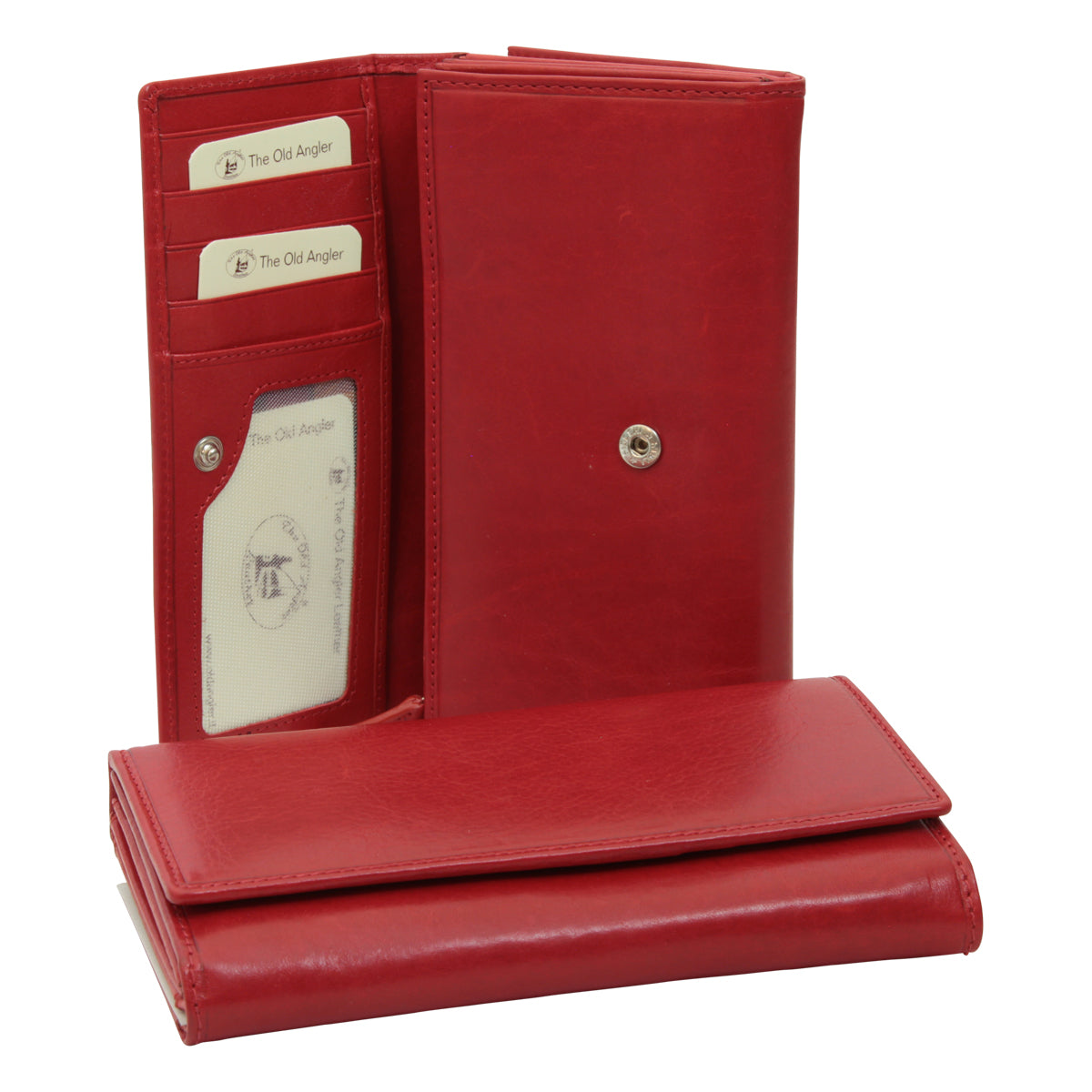 Women'S Leather Wallet - Red