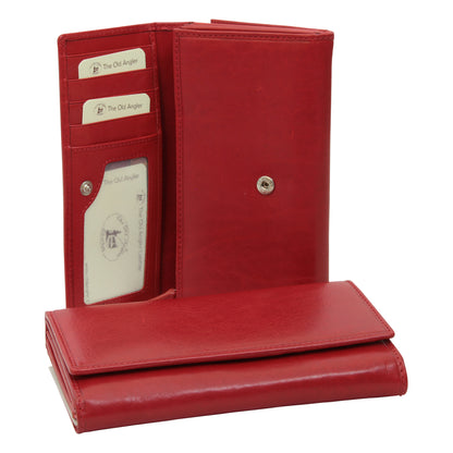 Women'S Leather Wallet - Red