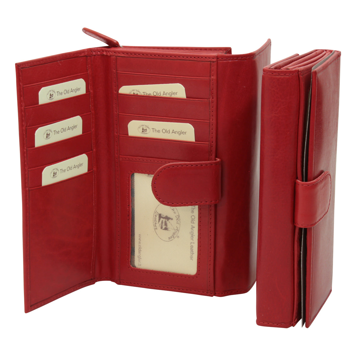 Women'S Leather Wallet - Red