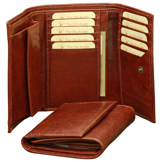 Women'S Leather Trifold Wallet