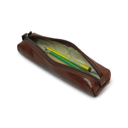 Leather Pen Holder - Brown
