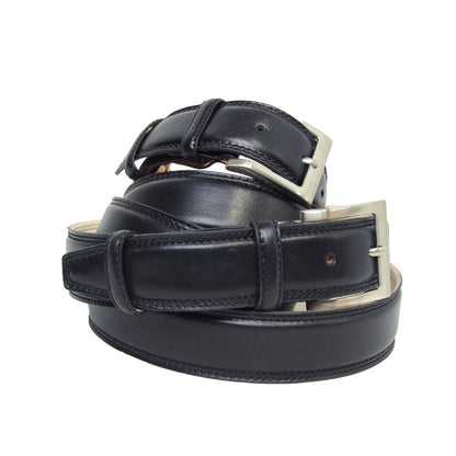 Leather Belt Wide 1,57" - Black 5141