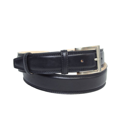 Leather Belt Wide 1,57" - Black 5141