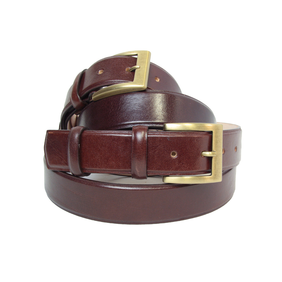 Leather Belt  Wide 1,38" - Brown 5143