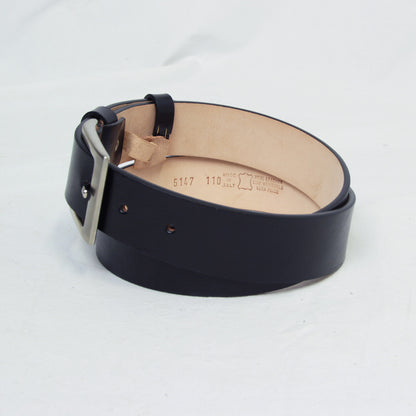 Leather Flat Belt - Black 5147