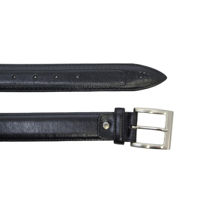 Leather Belt Wide 1,38" - Black 5148